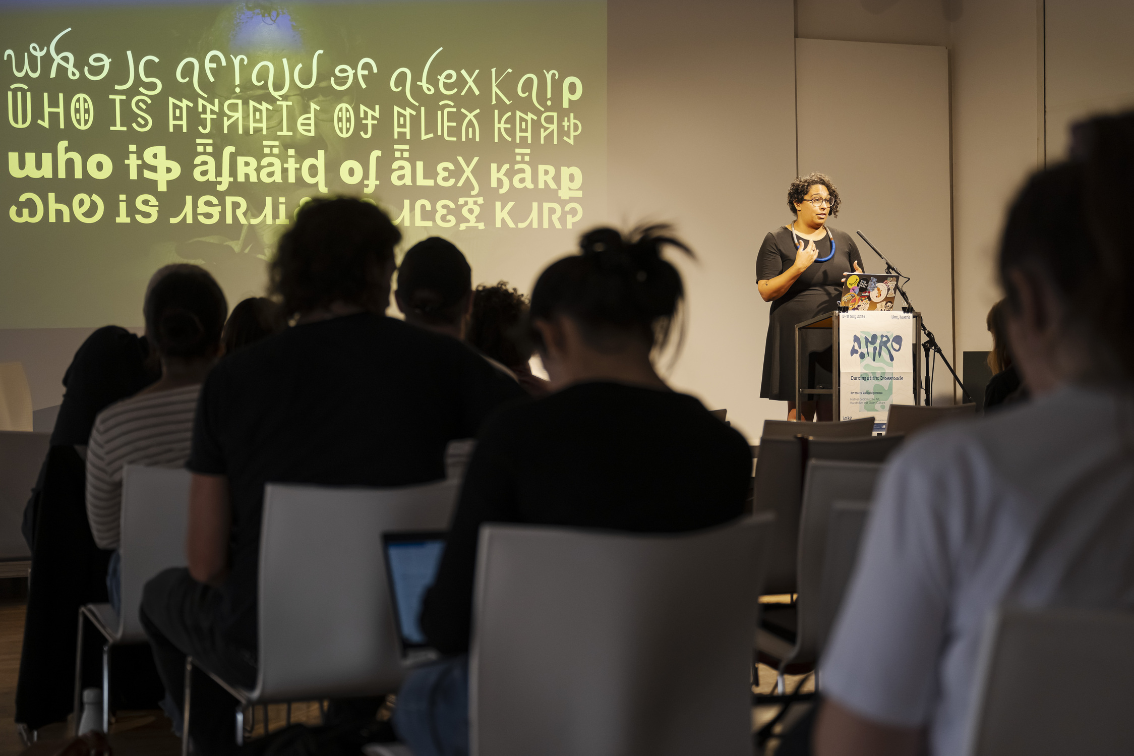 AMRO24 Exhibitions "Afternoon Session: Sustainable & degrowth, practices & aesthetics", by joak & Aymeric Mansoux & Vesna Manojlovic & Ava Zevop