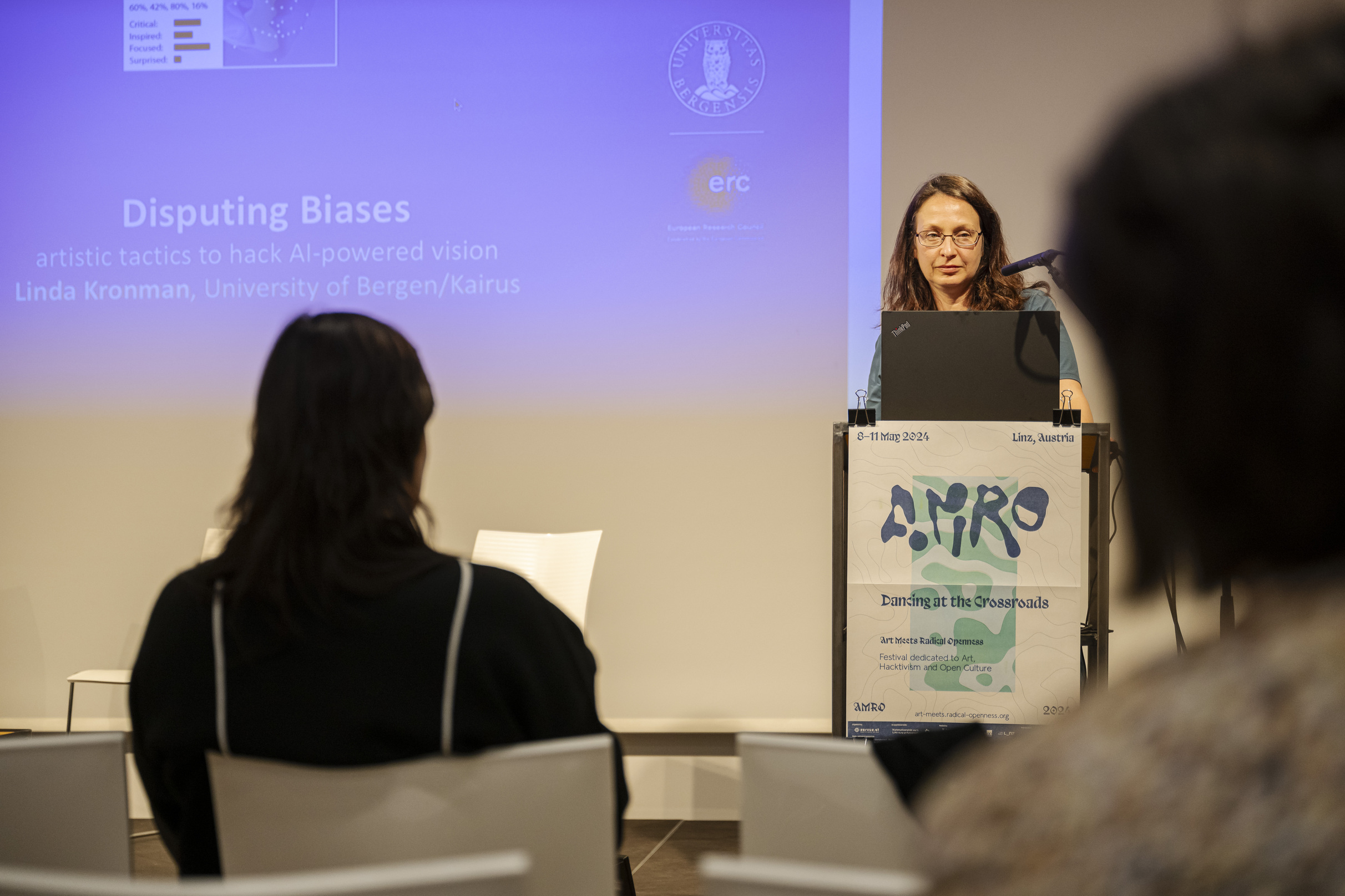 AMRO24 Exhibitions "Disputing Biases – artistic tactics to hack AI-powered vision", by Linda Kronman