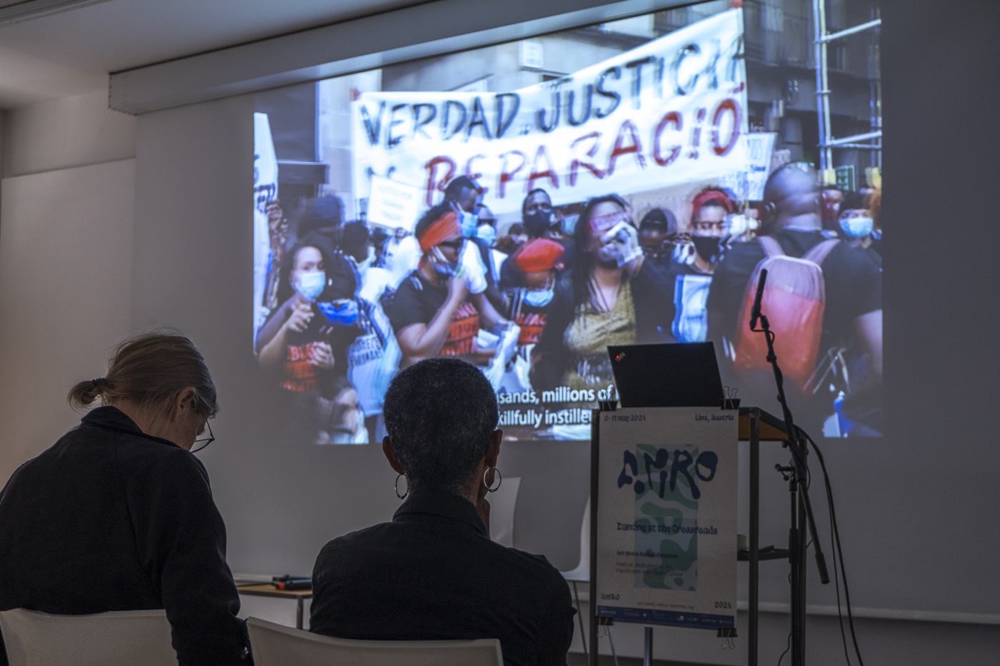 AMRO24 Exhibitions "Insurgent Flows. Trans*Decolonial and Black Marxist Futures", by Marina Gržinić & Tjaša Kancler & Jovita Pristovšek