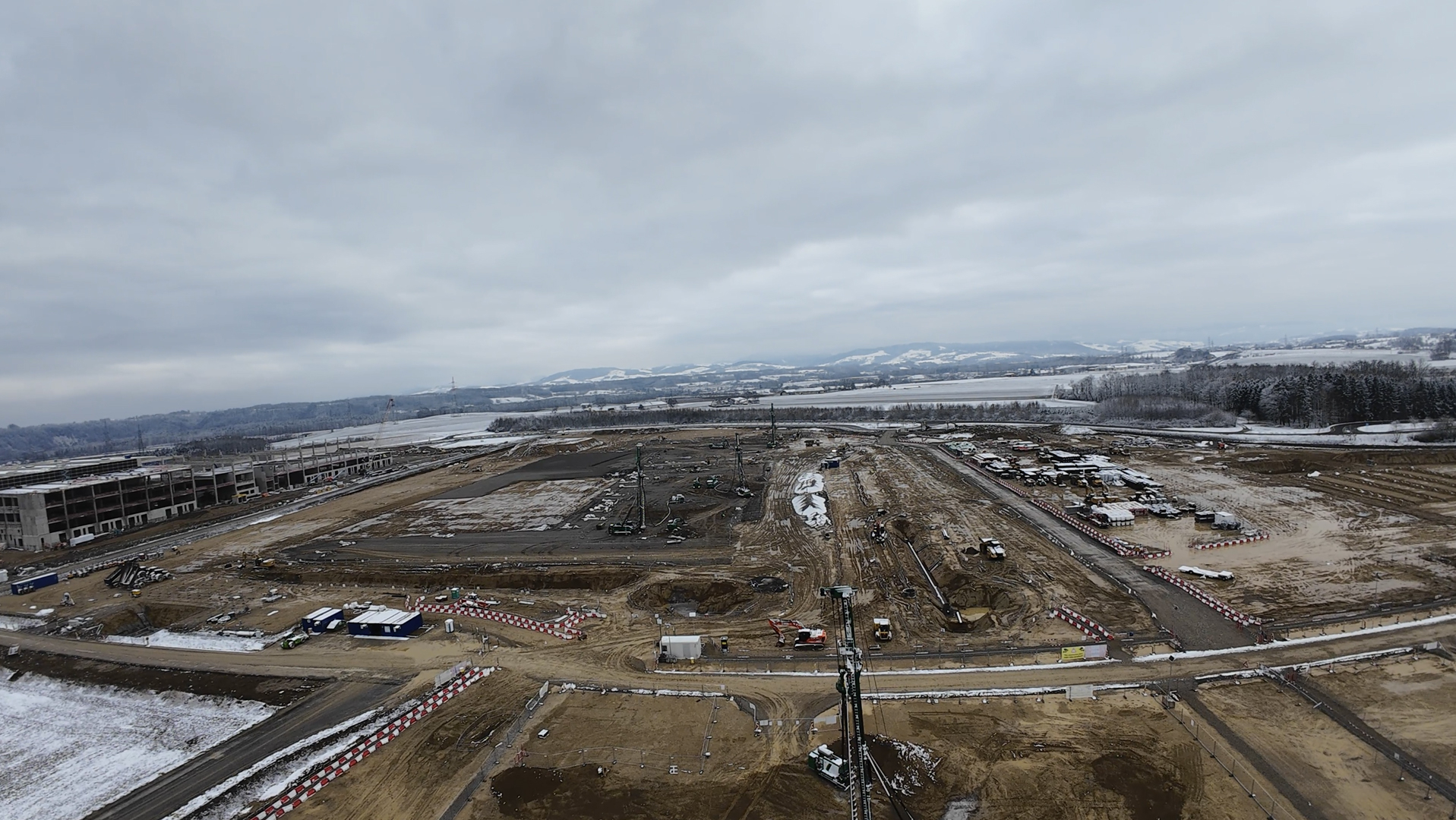An image of the costruction site og the Google Data Center in Kronstorf