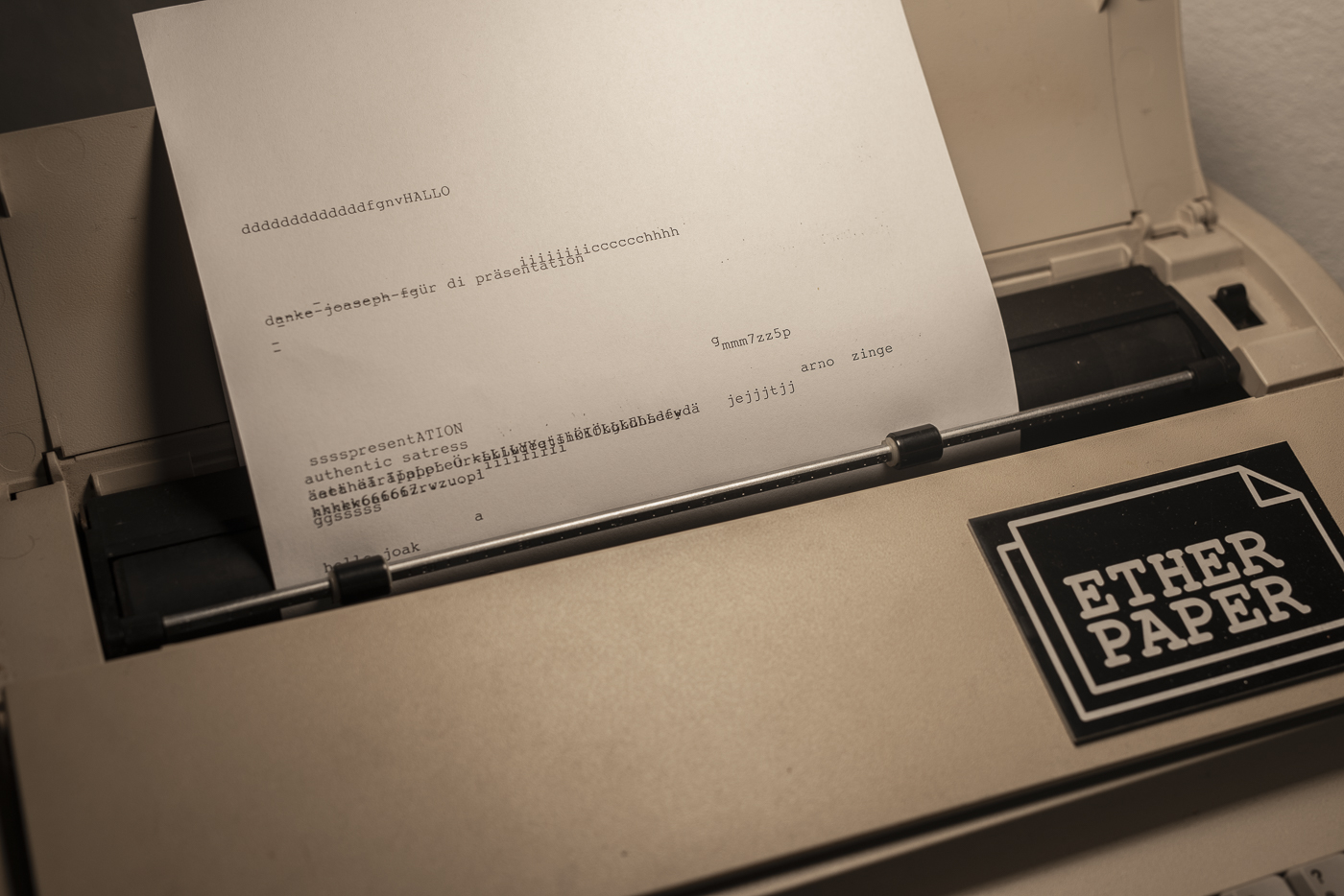 AMRO24 Exhibitions "The Etherpaper System", by Joseph Knierzinger